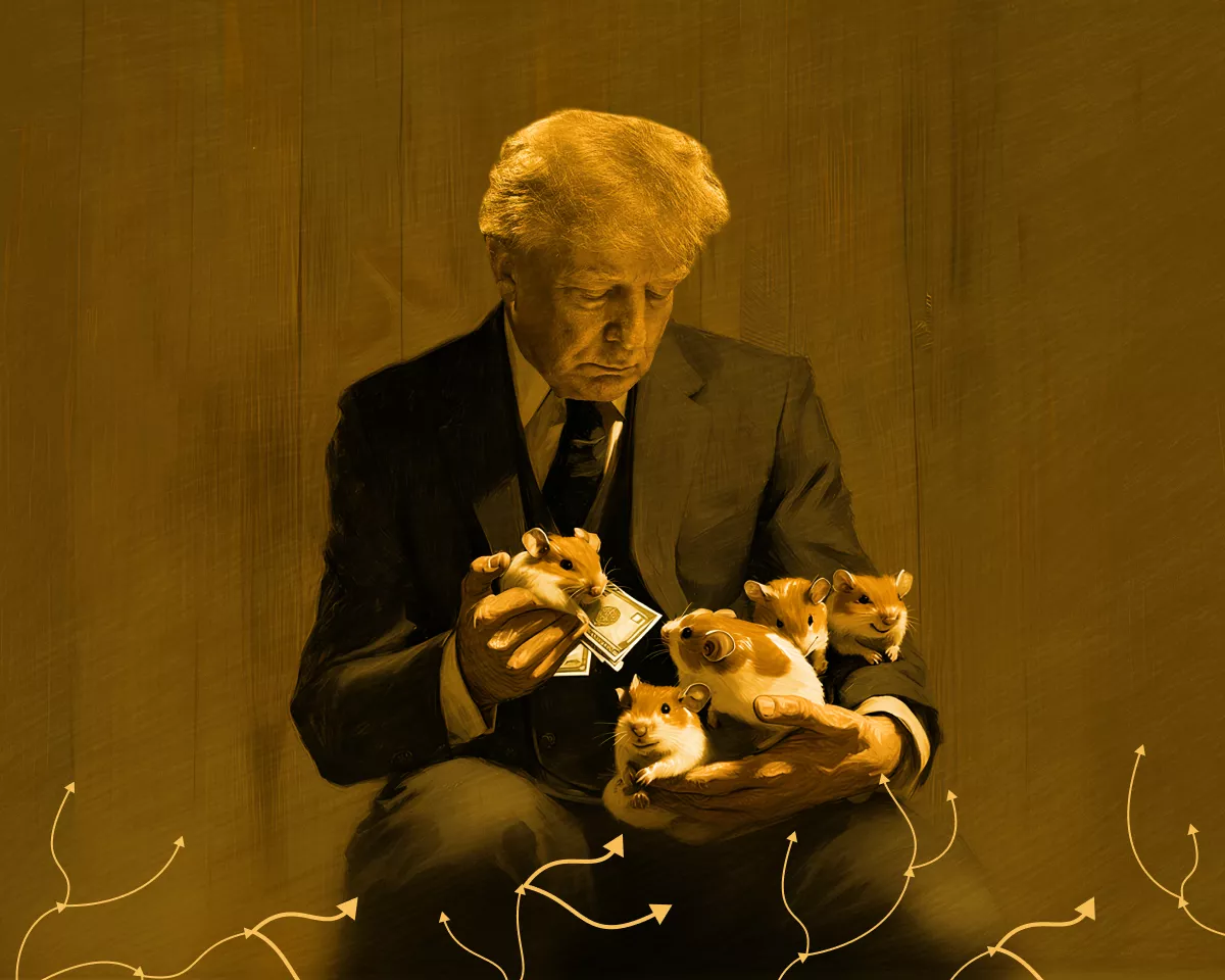 Tramp-kormit-kriptohomyakov-kapitalistov-Trump-feeds-the-capitalist-hamsters.webp